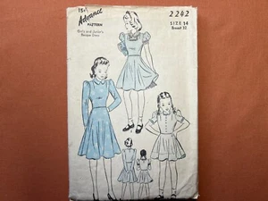 Vestido Vasco Niñas Patrón Avanzado 2242 Talla 14 Pecho 32 Corte Completo Sin Imprimir - Imagen 1 de 3