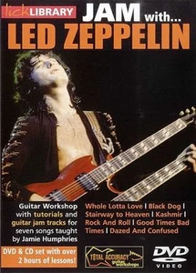 Lick Library JAM WITH LED ZEPPELIN Jimmy Page Style Guitar Video Lesson DVD+CD - Picture 1 of 1