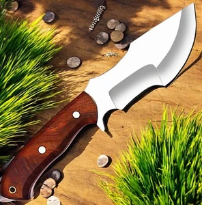 Hunting Knife Custom Handmade D2 Steel fit Wooden Handle Ideal Gift Item - Picture 1 of 6