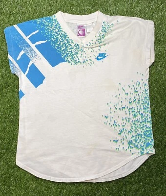 Camisa Henley Vintage Nike Challenge Court Talla S Años 90 Agassi Foto 1 de 4
