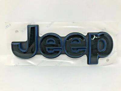 18-21 Jeep Grand Cherokee Blue Accent Rear Liftgate JEEP Emblem Factory Mopar Oe - Imagem 1 de 3