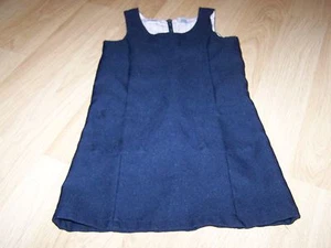 Girls Size 5 TKS The Kids Square Navy Blue School Uniform Jumper Dress EUC - Picture 1 of 4