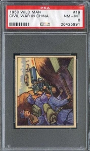 1950 Wild Man #19 Civil War In China PSA 8 *DS16069 - Picture 1 of 2