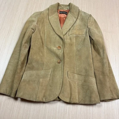 Blazer de gamuza vintage años 70 Western Wear Split End ltd para mujer XS Foto 1 de 4