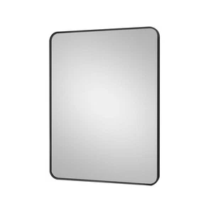 24 in. W x 32 in. H, H Modern Rectangle Framed Black Vanity Mirror - Picture 1 of 6