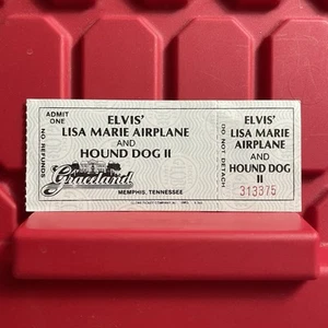 Elvis Lisa Marie Airplane HDII Graceland Memphis TN Ticket Stub B Vintage 1990s - Picture 1 of 2