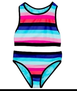 Eddie Bauer Youth Reversible 3-piece Swimsuit Set M-L (10/12) SPF 50+Boy Shorts - Picture 1 of 6