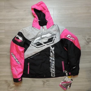 Castle X Code G3 Womens Snowmobile Jacket Pink Glo Size 3W Hooded Insulated NWT - Picture 1 of 14