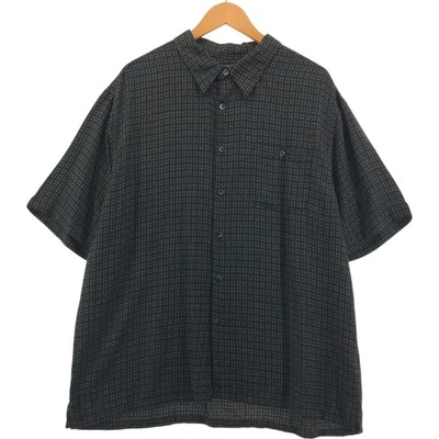 Vintage 90'S MONDO all-over print short-sleeve rayon shirt size XL men's - Image 1 of 4