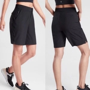 Athleta Tribeca 7” Bermuda Short Black Sz 14 - Picture 1 of 11