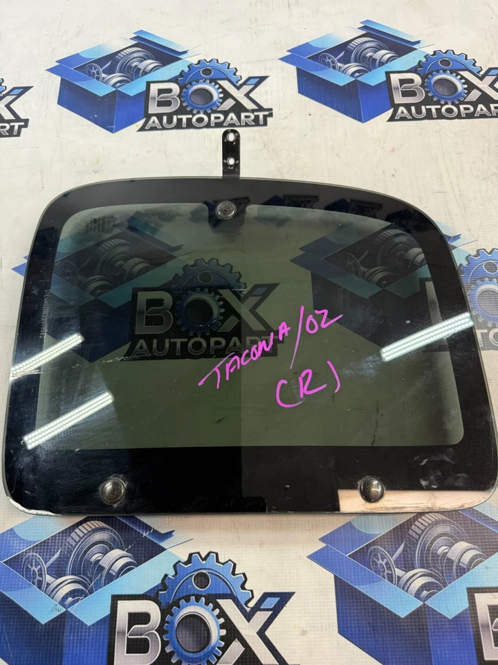 1995-2004 Toyota Tacoma Quarter Glass Passenger Right Side Rear Window Glass OEM - Image 1 of 3