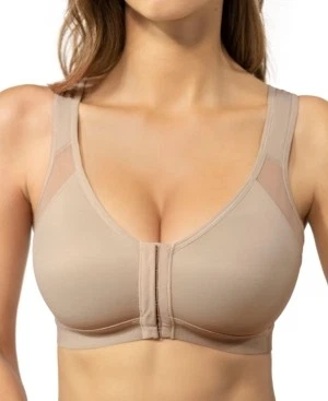 Sujetador Corrector de Postura Leonisa Desnudo, Cierre Frontal, Inalámbrico, 36D Foto 1 de 1