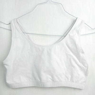 Fruit of the Loom Women's Unlined Pullover Cotton White Bra Size 38 - Image 1 of 4