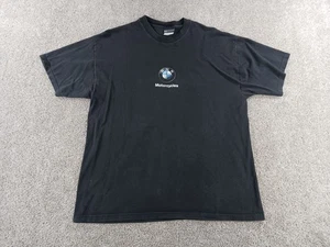 BMW Motorcycles Mens Short Sleeve T-Shirt XL Black 20 Years Of Marriage. Holding - Picture 1 of 17