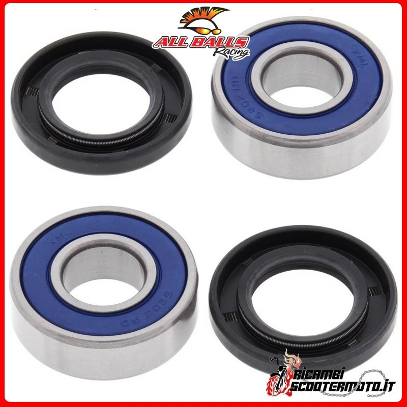 JUEGO DE COJINETES DE RUEDA DELANTERA All Balls Yamaha XT 350 1999 25-1444#156 Foto 1 de 1