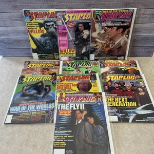 VTG Starlog Magazine Lot: #131-140: Star Trek, Willow, Aliens Good Condition - Imagen 1 de 11
