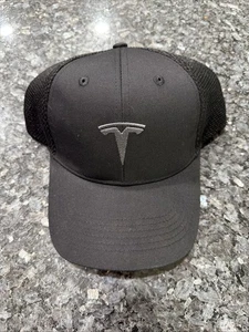 Sombrero Tesla Negro Auténtico Desgaste Raro Automotriz Musk Snap Back - Imagen 1 de 3