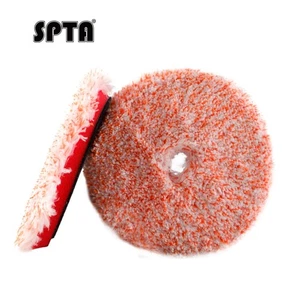 SPTA 1Pc 3/5/6 inch Orange White Microfiber T100 Fast Cutting Pad 3-in-1 Finish - Picture 1 of 10