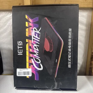 IETS GT500 leistungsstarker Turbo-Lüfter (5000 U/min) RGB Laptop Kühlpad neu geöffnete Verpackung - Bild 1 von 7
