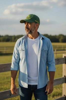 Gorra John Deere Correa Trasera EDICIÓN PROPIETARIOS Tractor Granja Papá Ajustable Foto 1 de 4