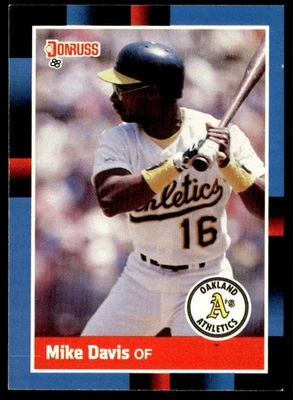 1988 Donruss Mike Davis Oakland Athletics #281 - Image 1 of 2