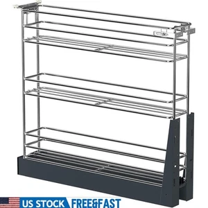 3 Ebenen Ausziehbares Gewürzregal Ausziehbar Organizer Schwerlast Küche Schrank Aufbewahrung - Bild 1 von 10