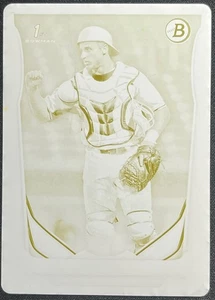2014 BOWMAN MARK ZAGUNIS 1ST BOWMAN YELLOW PRINTING PLATE #1 OF 1 - Picture 1 of 2