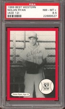 1989 Best Western Baseball Nolan Ryan (age 12) PSA 8.5
