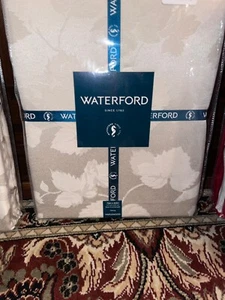 Waterford Floral Damask Tablecloth Maplewood Leaves Bone 70" x104" - NEW - Picture 1 of 2
