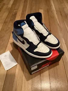 Jordan 1 Retro OG High Obsidian Sz 10.5 UNC 2019 W/Receipt - Picture 1 of 7