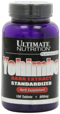 Tabletas de extracto de corteza de yohimbe Ultimate Nutrition, estandarizadas, 800 mg Foto 1 de 3