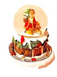 Snow Globe With Santa Claus, Train & Music Box - Picture 1 of 3