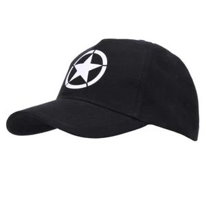 Baseball Cap Black US Army Allied Star Seals Navy Marines US Car Classic 4x4 - Picture 1 of 1