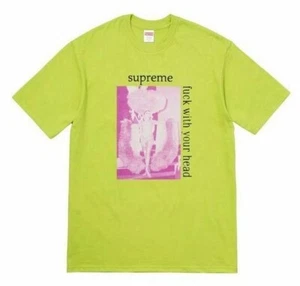 Supreme F With Your Head Tee Lime Size M FW17 - Picture 1 of 10