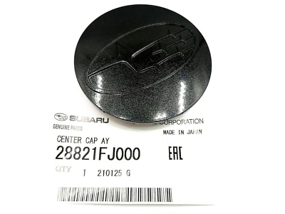 28821FJ000 PARA Subaru XV Crosstrek 2013-16 Tapacubos Rueda/Buje Negro OEM NUEVO Foto 1 de 4