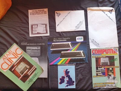 Collection of Atari Computer 400 600 800 Paperwork and Booklets Vintage - Image 1 of 4