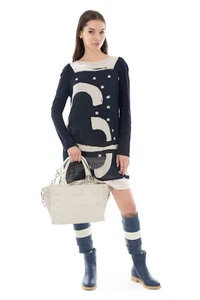 ELISA CAVALETTI Kleid knielang blau Herbst Winter Gr. M, L, XXL EJW232010900 - Picture 1 of 4