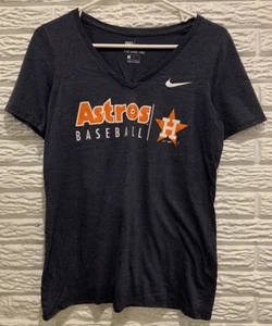 T-shirt maglietta Houston Astros The Nike, donna media, scollo a V, blu, manica corta - Foto 1 di 4