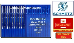 SCHMETZ DOX5 SYSTEM 142X5 CANU:05:70 1NM130/21 INDUSTRIAL SEWING MACHINE NEEDLES - Picture 1 of 4