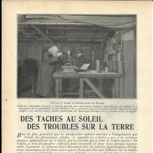 Sonnenflecken der Unruhen auf Erden - - Presseartikel 1904 - Bild 1 von 4