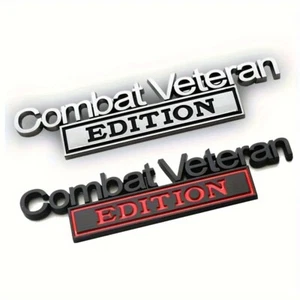 Pegatina emblema Combat Veteran Edition Badge Sticker 3D ABS Decal Car Truck SUV - Imagen 1 de 14