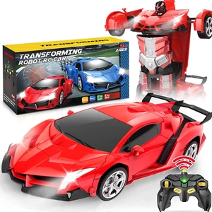Remote Control Car - Transform Robot RC Cars, Toys for Ages 5-7, Kids Toys, 4 Ye - Picture 1 of 20
