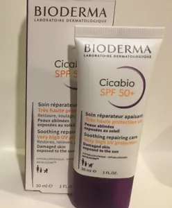 Bioderma Cicabio SPF 50+ Soothing Repairing Care 30ml Exp 03/2026 New - Picture 1 of 2