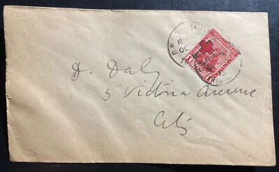 1915 Порт Спейн Тринидад Тобаго конверт первого дня Sc#B2 Красный Крест марка выпуск - Изображение 1 из 2