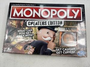Hasbro Monopoly Game Cheaters Edition Board Game Family Fun 2-6 Players 8+ New