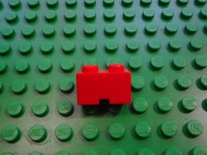 Lego Stein 3134 Rot 1x2 Lücke Nut 6399 7720 4558 10001 - Bild 1 von 1