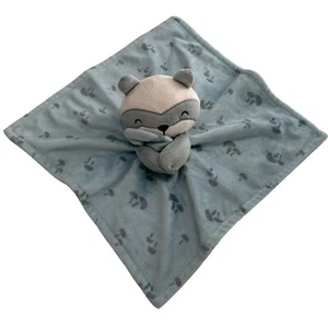 Gerber Modern Moments Baby Lovey Security Blanket Plush Raccoon Design 14" a - Picture 1 of 9