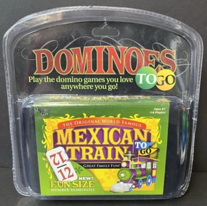 NEW and Sealed Double 12 Mexican Train Dominoes to Go Fun Size Game - Picture 1 of 3
