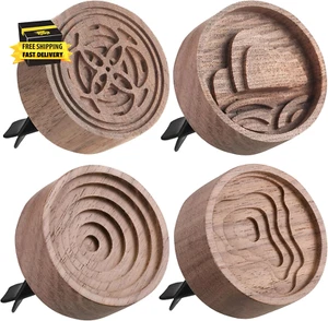 4 Pcs Car Oil Diffusers Aromatherapy Passive Essential Oil Diffuser with Vent Cl - Picture 1 of 6