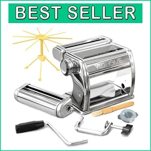 Homemade Pasta Maker with 7 Thickness Settings - Durable Stainless Steel Design - Picture 1 of 12